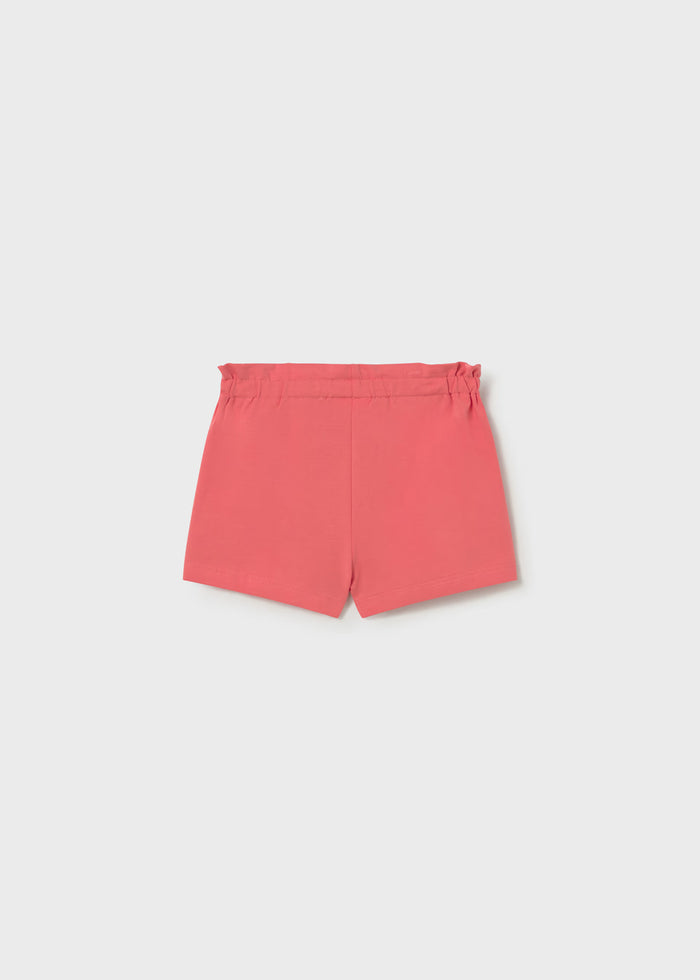 White Rollerskating Cat Tee & Flamingo Shorts
