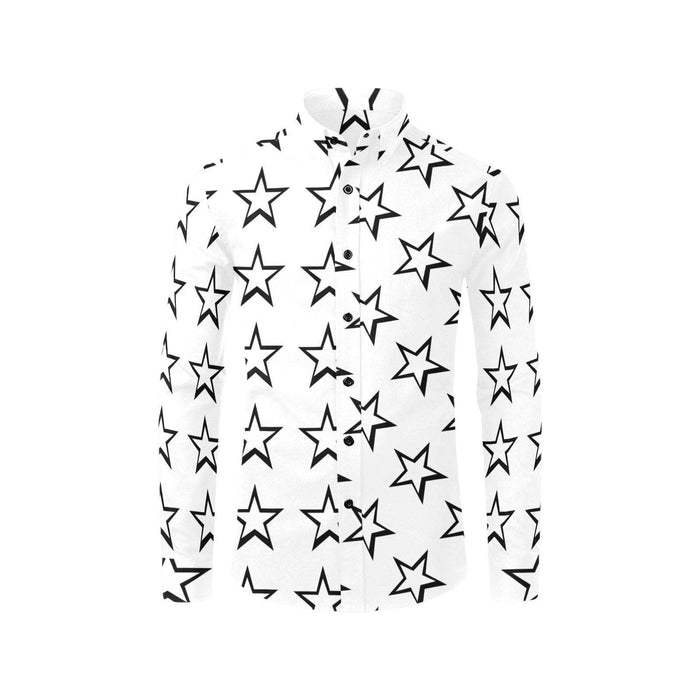 White Shirt Star Print - Natna Shop