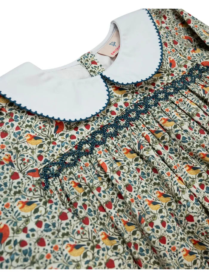 William Morris Bird Print Dress