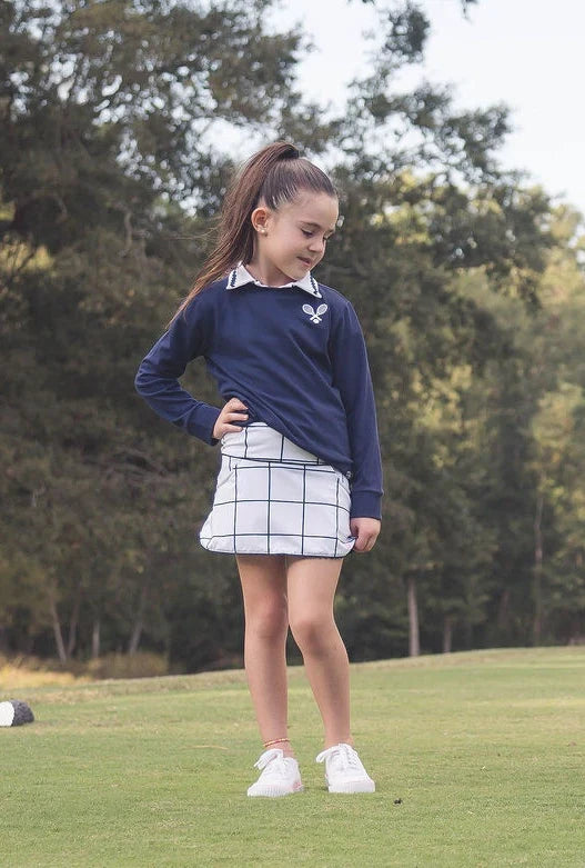 WINDOWPANE TENNIS SKORT
