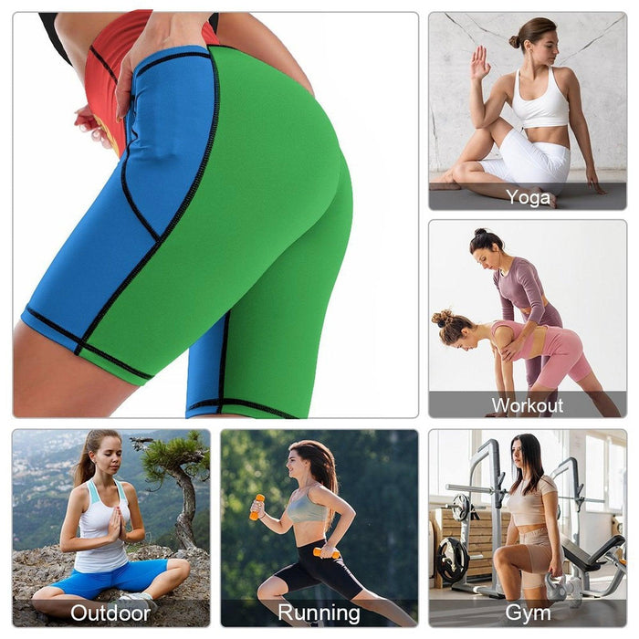 Women's Knee-Length Yoga Shorts - Natna Shop