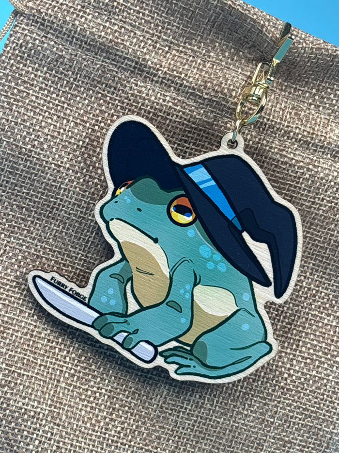 Wooden Frog Keychain (PREE ORDER)