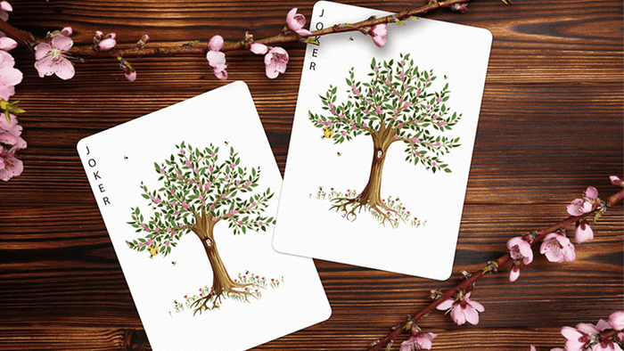 PlayingCardDecks.com-Wooden Leaves Summer Collector's Box Set Playing Cards