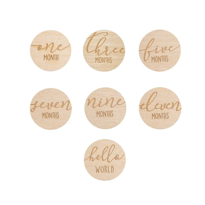 Wooden Reversible Monthly Milestone Photo Prop