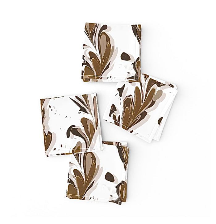 Woodland Chestnut Cocktail Napkins MADE TO ORDER
