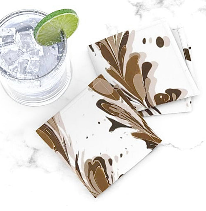 Woodland Chestnut Cocktail Napkins MADE TO ORDER