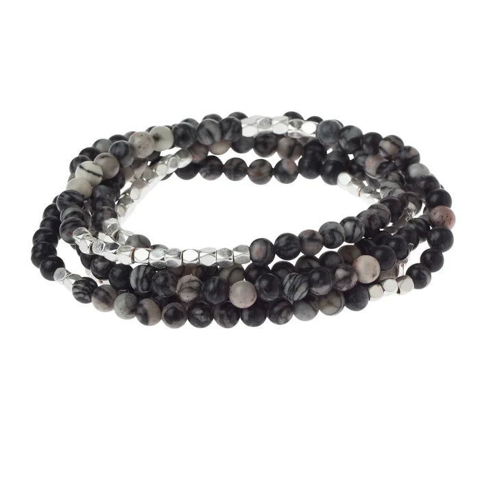 Black Network Agate