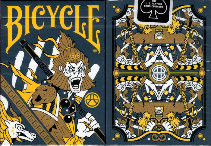 PlayingCardDecks.com-Wukong Destruction Grey Bicycle Playing Cards