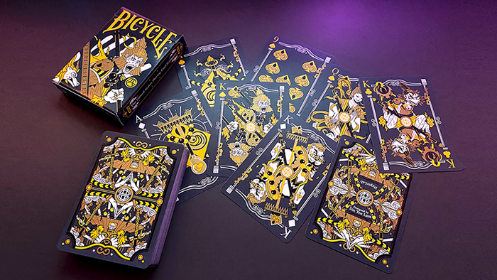 PlayingCardDecks.com-Wukong Destruction Grey Bicycle Playing Cards