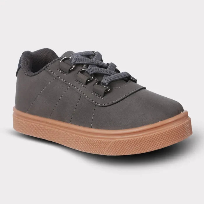 Wyatt Charcoal Boys Slip-On Shoe