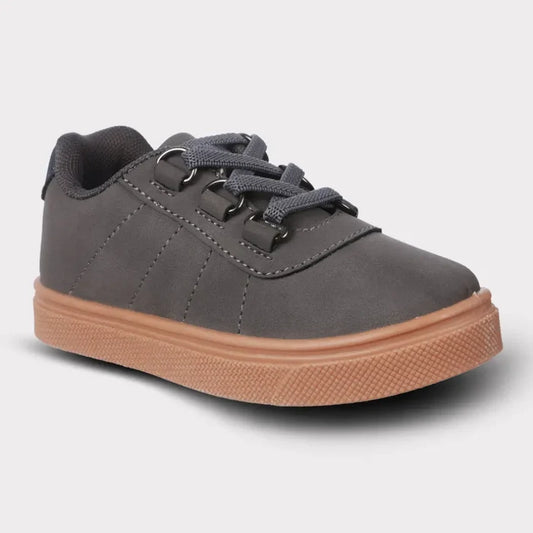 Wyatt Charcoal Boys Slip-On Shoe