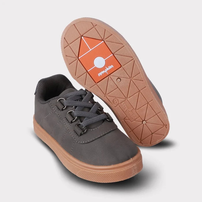 Wyatt Charcoal Boys Slip-On Shoe