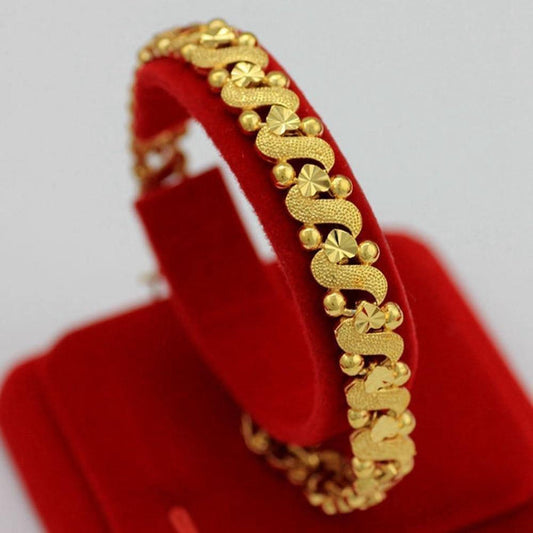 Yellow Gold Chain Bracelet Gift - Natna Shop