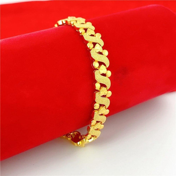 Yellow Gold Chain Bracelet Gift - Natna Shop