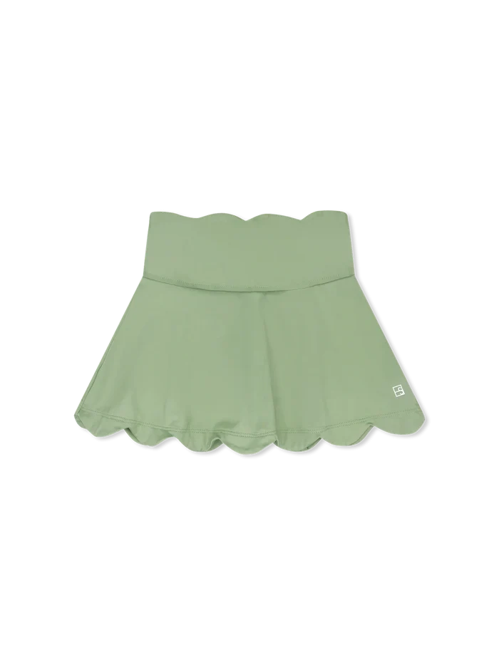 Zoe Scallop Skort - Pistachio Green
