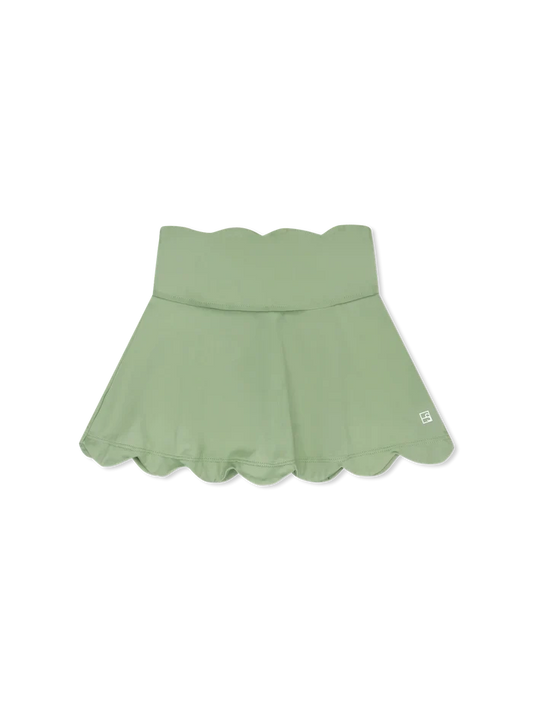 Zoe Scallop Skort - Pistachio Green